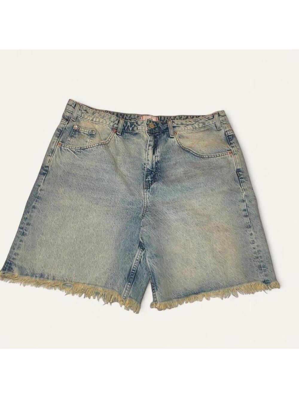BDG Urban Outfitters Frayed Hem Denim Jorts Shorts Size 34